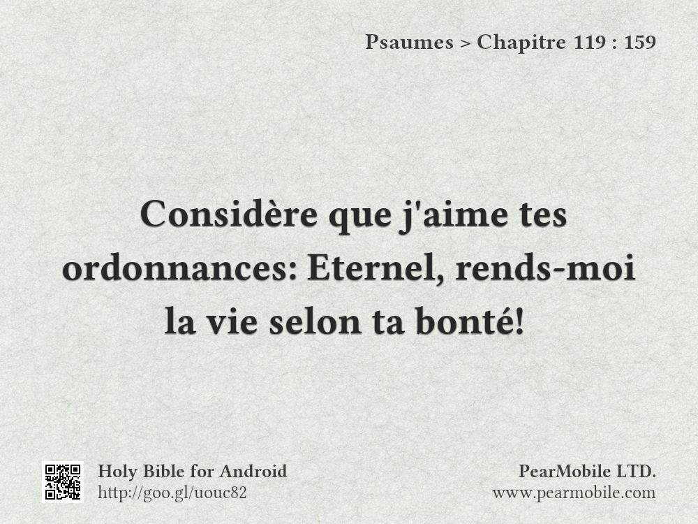 Psaumes, Chapitre 119:159